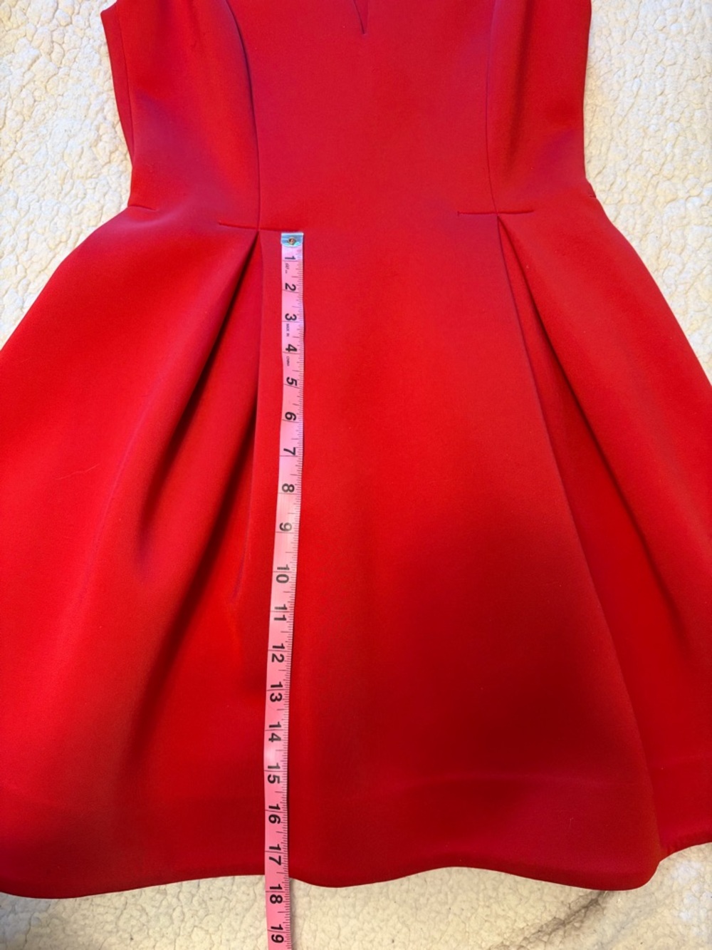 Ali Ro Red Fit and Flare Cocktail Dress - Picture 7 of 9